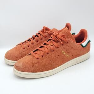 adidas Originals stan smith CQ3091 Hairy Suede Trace Orange men's size 11.5